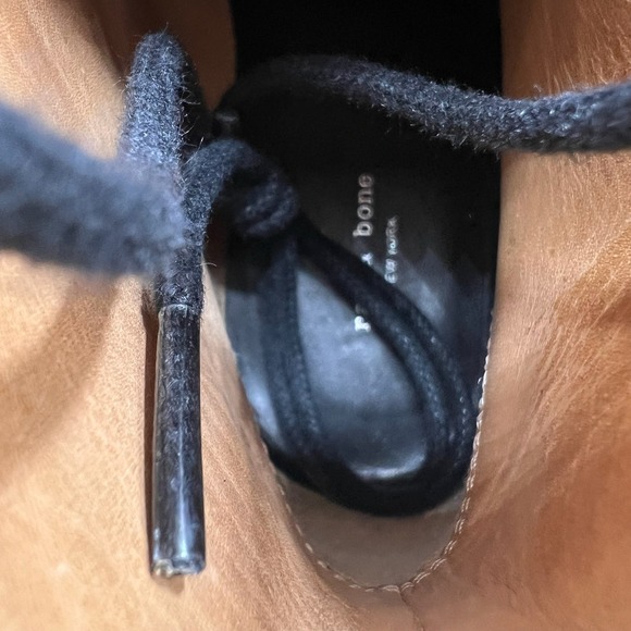 Rag & Bone Cannon Crinkled Ankle Boots Women's Size 7 Leather Zip Front Boots - Picture 5 of 10